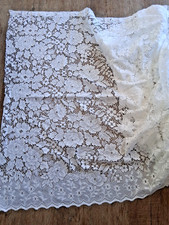 Vintage Ivory Lace Net Floral