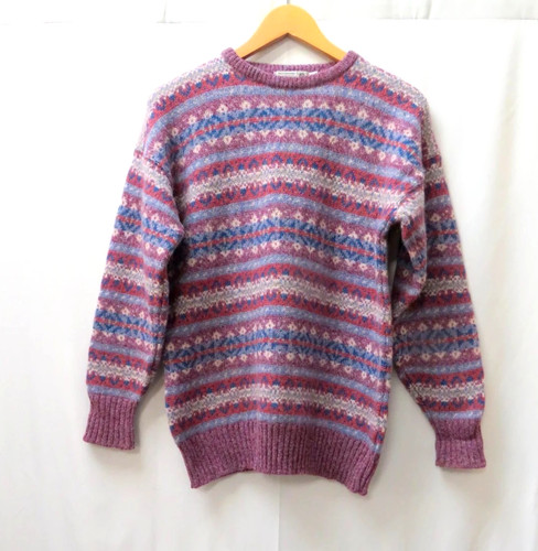 Shetland fair isle wool jumper - isle,