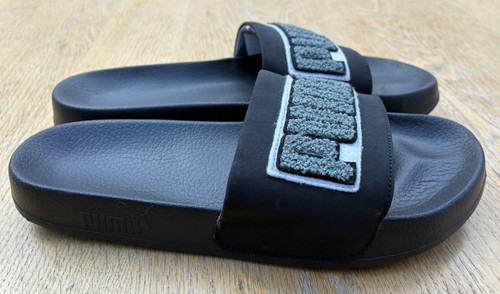 Puma black sliders - size, uk