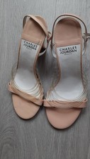 Charles Jourdan Nude Strappy Sandals Never Been Worn