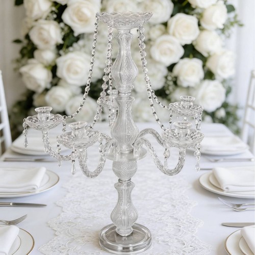 Crystal candelabra elegant - candelabra,