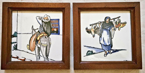 Wood framed tiles - framed,