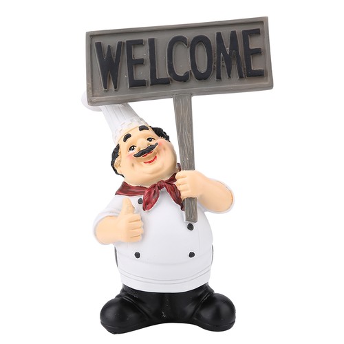 Restaurant resin chef figurine - restaurant,