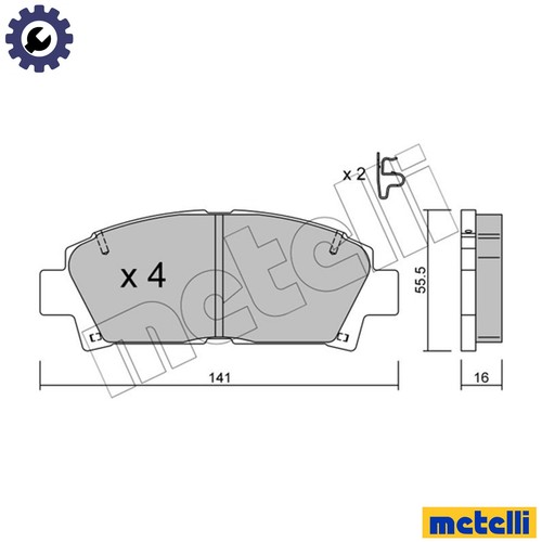 Brake pad set - brake,