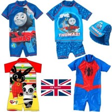 Boys Character UV UPF40+ Sunsafe Sunsuit Sun Protection Swimsuit Set Swimwear