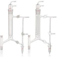 Lab Glass Distillation Head Set Chemistry Equipment Straight Serpentine Type gb