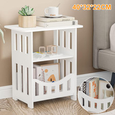 Bedside Table White Drawer