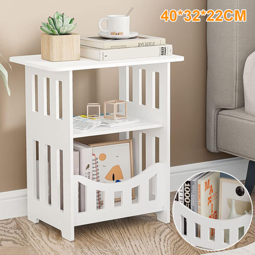 Bedside table white drawer - table,