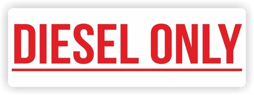 Diesel only stickers car - only,
