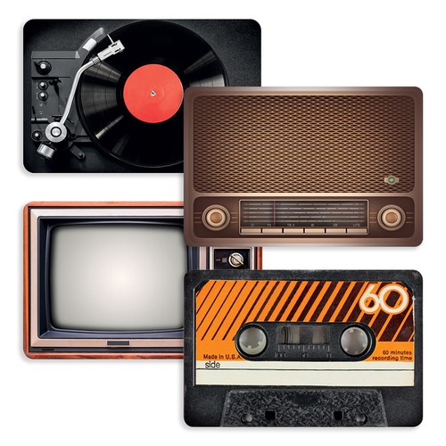 Mikamax retro placemats set - retro,