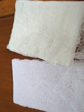 Extra Wide Lace Trim Bundle, White And Cream