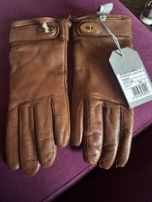 Mulberry Postman Lock Gloves Oak Size M