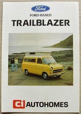 FORD BASED TRAILBLAZER CI AUTOHOMES Caravan Sales Spec Leaflet Late 1970s