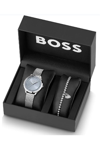 Boss women silver watch set - silver,