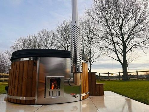 Wooden fiberglass wood fired - fiberglass,