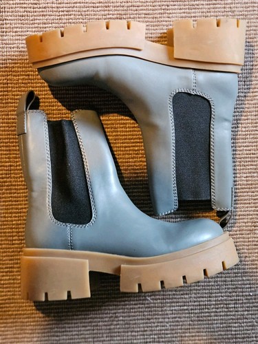 Chunky gray chelsea boots - h&m,