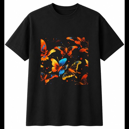 Colourful koi butterfly mens - butterfly,