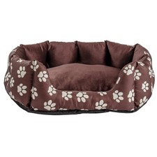 Home Oval Paw Print Pet Bed - Medium