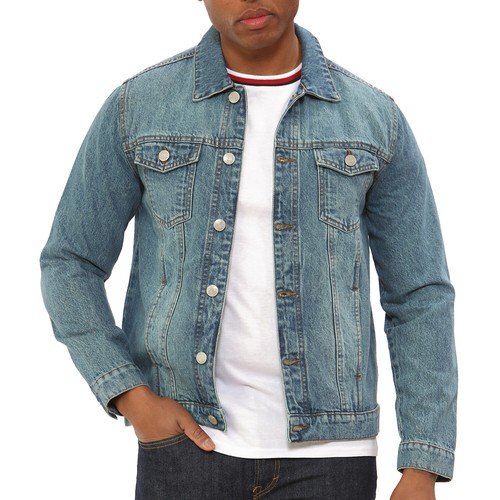 Mens jacket denim trucker - denim,