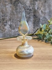 Glass Perfume Bottle Hand Blown Tom Young Village Glass Miniature Streaky