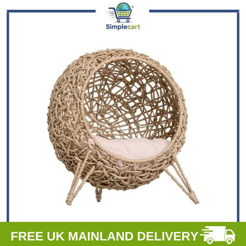 Wicker cat house rattan - wicker,