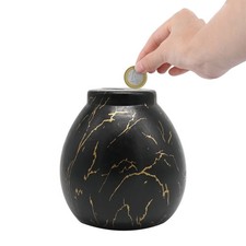 Ram® Black Ceramic Money Pot