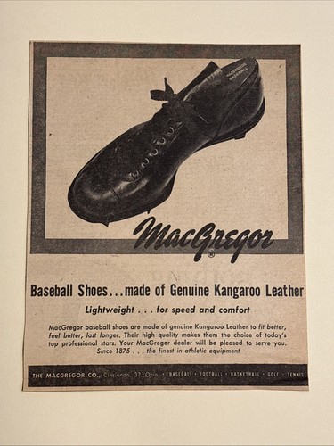 Macgregor kangaroo shoes 1957 - macgregor,