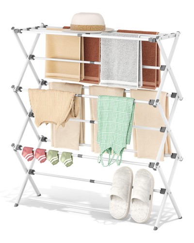 Tier drying rack collapsible - rack,