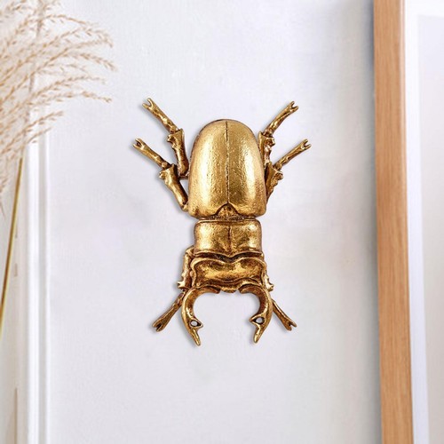 Gold stag beetle wall - gold,