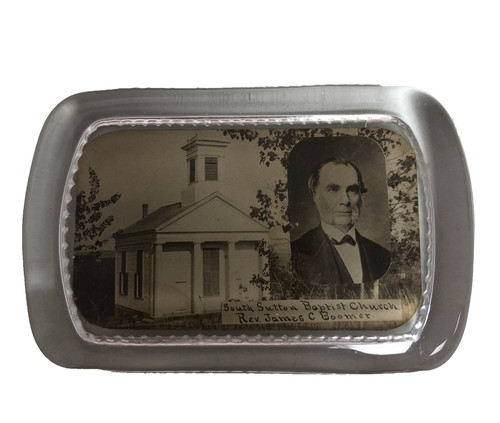 Antique glass advertising - glass,