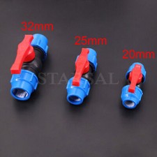 NEW HDPE Stopcock Stop Tap Compression Fitting Water Pipe | 20mm 25mm 32mm