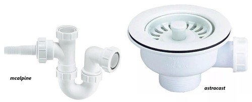 Astracast white 90mm - white, basket