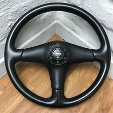 Genuine Mazda MX-5 MK1 Black Leather MOMO Steering Wheel. Eunos etc. SUPERB!  4A