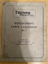 1959 1960 Triumph 200 Tiger Cub T20 S SL T Parts catalogue catalog replacement