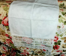 Vintage  White  Cotton Chair