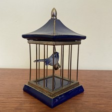 Vintage BIRD IN CAGE Figurine