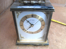 VINTAGE METAMEC NICE LOOKING WORKING TICKING BRASS CARRIAGE CLOCK BATTERY