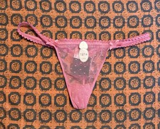 La Senza Pink Lace Thong Size 12/14