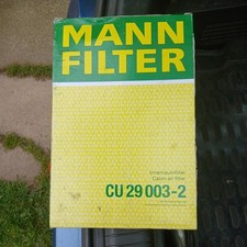 2 x mann cu29003-2 Pollen  Filter fits PEUGEOT EXPERT 1.5D 1.6D 2.0D 2016 on 