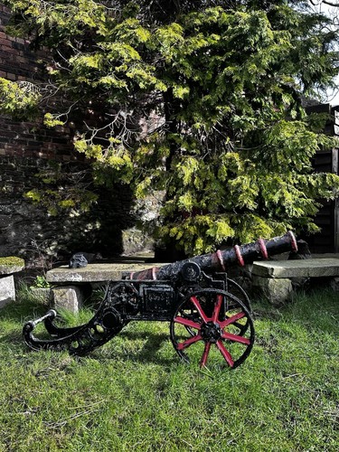 Heavy cannon garden ornament - heavy,