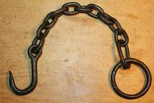Antique Wrought Iron Hook Ring