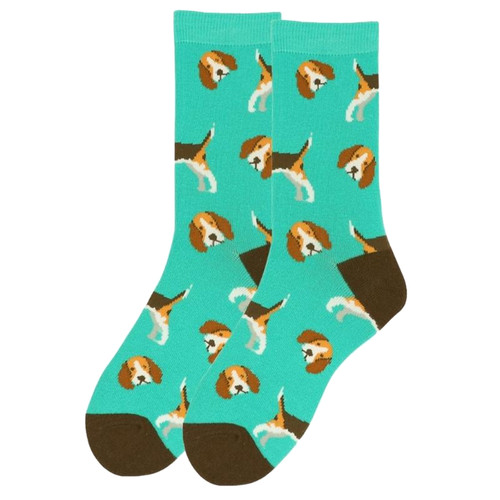 Beagle dog all over turquoise - all,