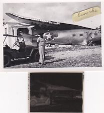 OLD PHOTO MILITARY VEHICLE CAR UNITED STATES PLANE CRASH SOCIAL HISTORY EE 758