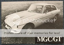 MG MGC GT USA Market Car Sales Brochure Sept 1968 #CGTI-30M-9/68