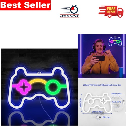 Vibrant gamepad shaped - vibrant, neon