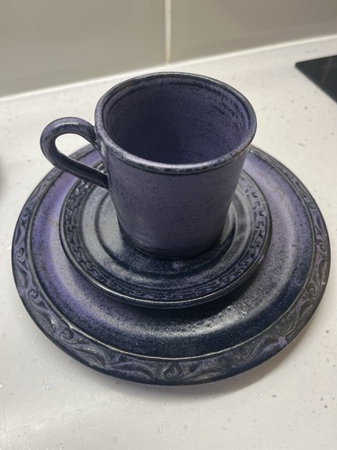 Studio pottery purple - pottery, gothic