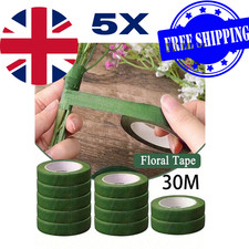 5pcs Green Floral Tape Bouquet