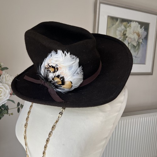 Ladies vintage brown - , wool