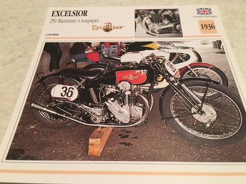 Card motorbike excelsior - excelsior, 250