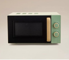 Scandi Green Manual Microwave
